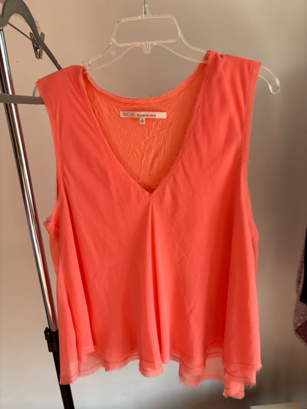 RACHEL Rachel Roy Coral V-Neck Sleeveless Camisole